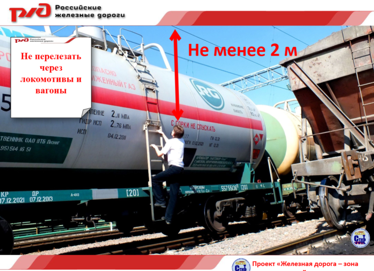 Железная дорога - зона повышенной опасности.